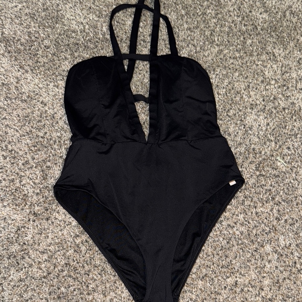 VS Black Strappy One-Piece Swimsuit